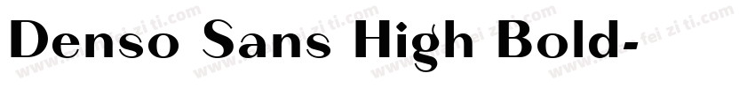 Denso Sans High Bold字体转换